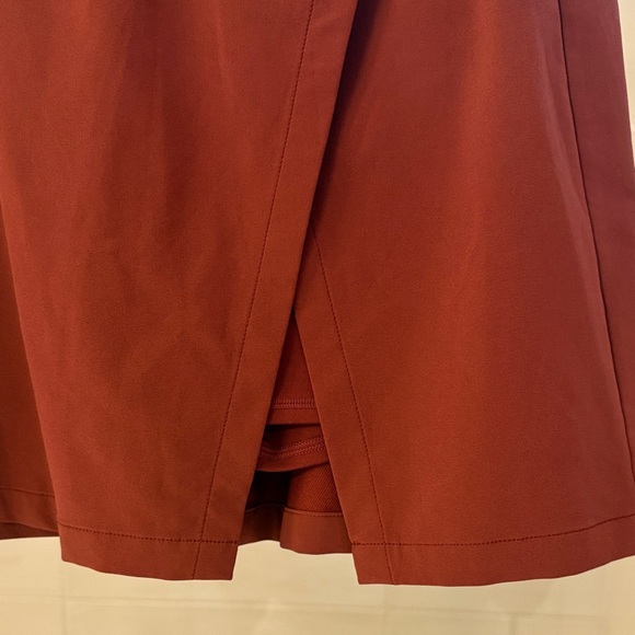 ZELLA SIZE M Rust Red SKORT With BUILT IN SHORTS - Picture 3 of 5